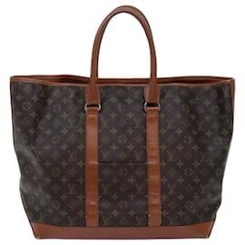 Louis Vuitton-LOUIS VUITTON Monogram Sac Weekend GM Tote Bag M42420 Auth LV 71770-Monogramme
