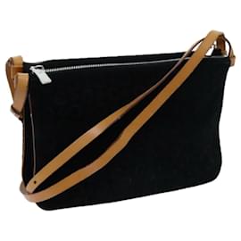Céline-CELINE C Macadam Canvas Shoulder Bag Black Auth 71542-Black