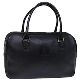 Autre Marque-Burberrys Sac à main en cuir noir Auth bs13821-Noir