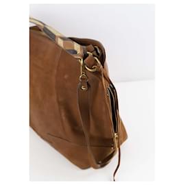 Jerome Dreyfuss-Leather Cerf Tote-Brown