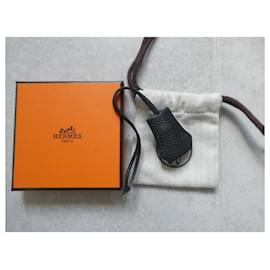 Hermès-campanilla, cremallera Hermès nueva para bolso Hermès Kelly Birkin, caja y bolsa de polvo.-Negro