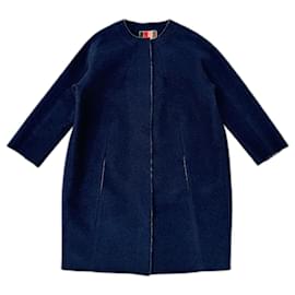 Msgm-Coats, Outerwear-Navy blue