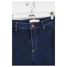 See by Chloé-Jeans retos de algodão-Azul