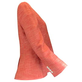 Autre Marque-Kiton Orangefarbene Drei-Knopf-Jacke aus Kaschmir-Orange