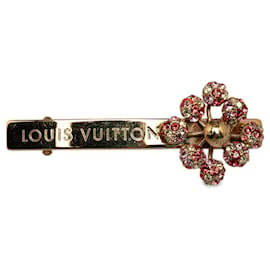 Louis Vuitton-Louis Vuitton Strass  1001 Nuits Barette Gold-Golden