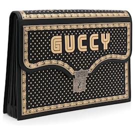 Gucci-Pochette Gucci Guccy Portfolio Nera-Nero