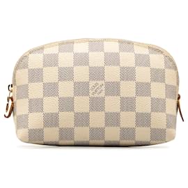 Louis Vuitton-Neceser blanco Louis Vuitton Damier Azur-Blanco