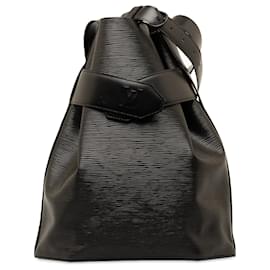 Louis Vuitton-Bolso bombonera Louis Vuitton Epi Sac D Epaule PM negro-Negro