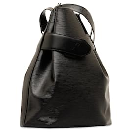 Louis Vuitton-Bolso bombonera Louis Vuitton Epi Sac D Epaule PM negro-Negro