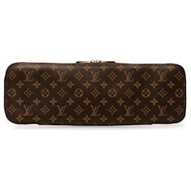 Louis Vuitton-Astuccio monogramma Louis Vuitton marrone 5 Portacravatte-Marrone