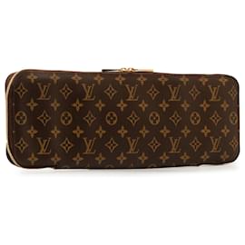 Louis Vuitton-Brown Louis Vuitton Monogram Etui 5 Cravat Tie Case-Brown