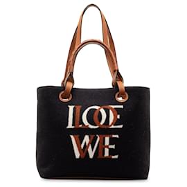 Loewe-Bleu Petit sac cabas en laine Love Anagram LOEWE-Bleu