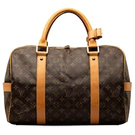 Louis Vuitton-Bolso de viaje marrón con monograma de Louis Vuitton-Castaño