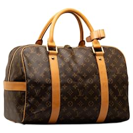 Louis Vuitton-Brown Louis Vuitton Monogram Carryall Travel Bag-Brown