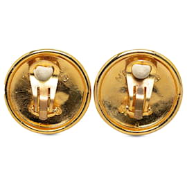 Hermès-Boucles d'oreilles clip Hermès Pegasus en or-Doré