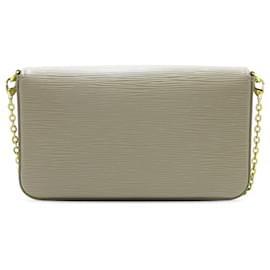 Louis Vuitton-Gray Louis Vuitton Epi Pochette Felicie Crossbody Bag-Other