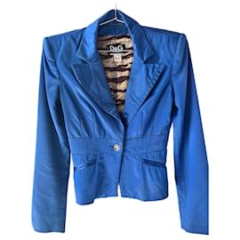 D&G-D&G Blue Satin Blazer-Other