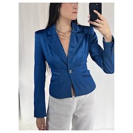 D&G-D&G Blue Satin Blazer-Other