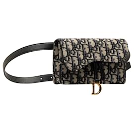 Dior-Sac ceinture Saddle marron Dior Oblique-Marron
