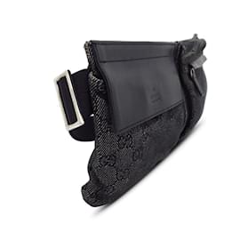 Gucci-Gray Gucci GG Denim lined Pocket Belt Bag-Other