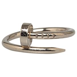 Cartier-Silver Cartier Juste Un Clou Ring in 18K white gold-Silvery