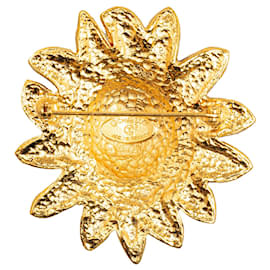 Chanel-Broche tête de lion Chanel dorée-Doré