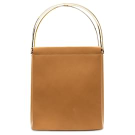 Cartier-Brown Cartier Leather Trinity Handbag-Brown