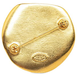 Chanel-Broche Chanel CC de oro-Dorado