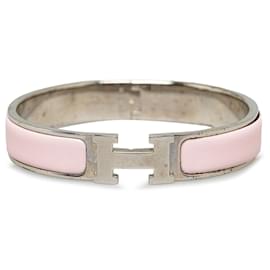 Hermès-Rosafarbenes Hermès Clic H-Armband-Pink