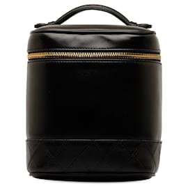 Chanel-Bolsa Chanel em couro de cordeiro preto-Preto