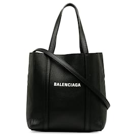 Balenciaga-Bolso Tote XXS de cuero Balenciaga para uso diario negro-Negro