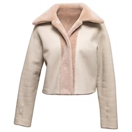 Autre Marque-Beige Utzon Reversible Shearling Jacket Size US S-Beige