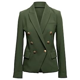 L'Agence-Blazer a petto foderato verde oliva L'Agence Kenzie taglia US 2-Altro