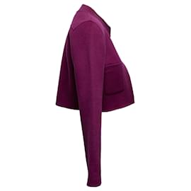 Autre Marque-Purple Odeeh Cropped Wool & Cashmere Jacket Size EU 34-Purple