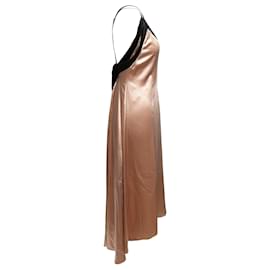 Lanvin-Blush & Black Lanvin Sleeveless Slip Dress Size FR 42-Black