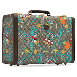 Gucci-Sac de voyage marron Gucci x Disney Medium GG Supreme Donald Duck Savoy Suitcase-Marron