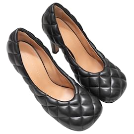 Bottega Veneta-Zapatos de tacón Dream acolchados Bottega Veneta negros Talla 37-Negro