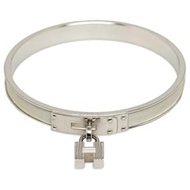 Louis Vuitton-Gray Louis Vuitton Kelly H Lock Bangle Costume Bracelet-Other