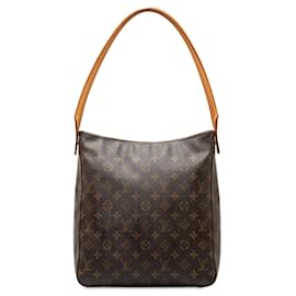 Louis Vuitton-Bolsa de ombro GM com monograma Louis Vuitton marrom-Marrom