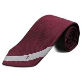 Corbata Alfred Dunhill de seda granate Roja