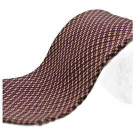 Dior Corbata Granate con Puntos Rosso