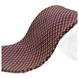 Dior-Corbata Granate avec Points-Rouge