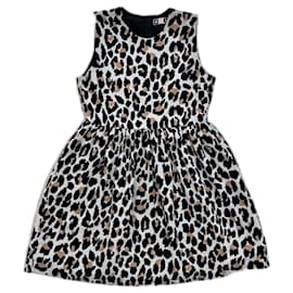 Msgm-MSGM Leopardenmuster Minikleid-Mehrfarben