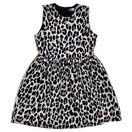 Vestido mini de estampado de leopardo MSGM Multicolor