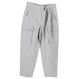 Brunello Cucinelli-Brunello Cucinelli Cargo Pants in Grey Cotton-Grey