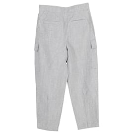 Brunello Cucinelli-Brunello Cucinelli Cargo Pants in Grey Cotton-Grey