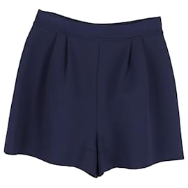 Alaïa-Alaia Tailored Shorts in Navy Polyester-Blue,Navy blue