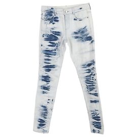 Stella Mc Cartney Stella McCartney Mid-Rise Jeans in Light Blue Cotton Blue Light blue