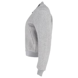 Acne-Acne Studios Azura Bomber Jacket in Grey Wool-Grey