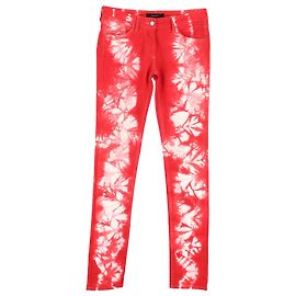 Jeans Tie-Dye Isabel Marant in cotone rosso Rosso